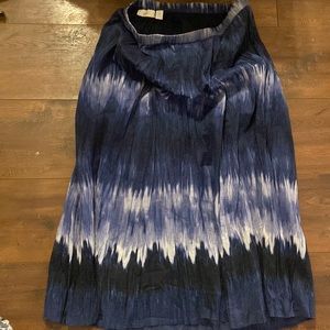 Maxi skirt Navy blue Tie dye
